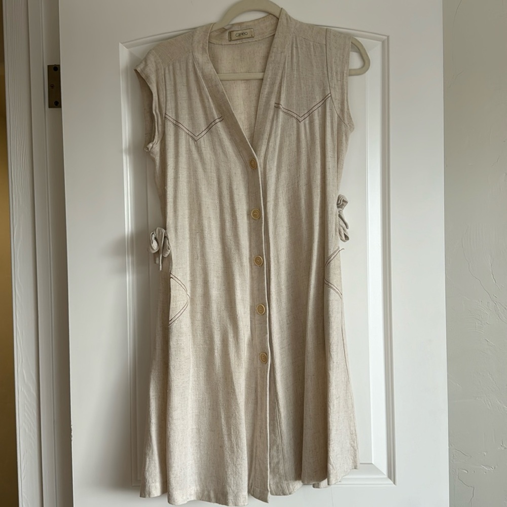 Cameo linen dress size small